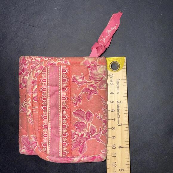 Vintage Vera Bradley Pink Hope Toile Cards Cuties Retired Tri-Fold Wallet - Picture 10 of 10